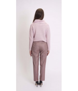 Nenette pantalone pied de poule cipria