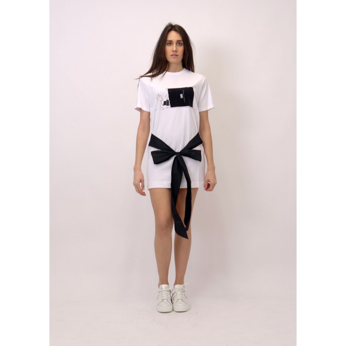 Elisabetta Franchi t-shirt con fiocco MA18911E2