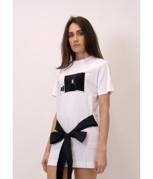 Elisabetta Franchi t-shirt con fiocco MA18911E2