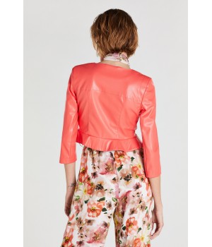 Patrizia Pepe Giacca in ecopelle corallo 2L0900 A1DZ R720
