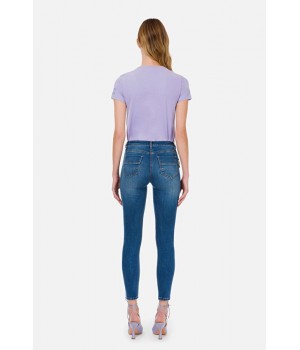 Elisabetta Franchi Jeans skinny blu denim PJ04S11E2