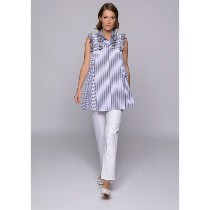 Tricot chic blusa a righe  U608