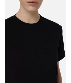 Elisabetta Franchi t-shirt nero lunga  MA19611E2