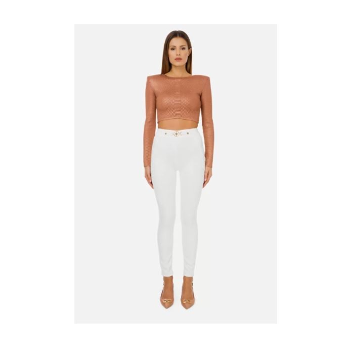 PJ97I11E2 Elisabetta Franchi jeggings avorio