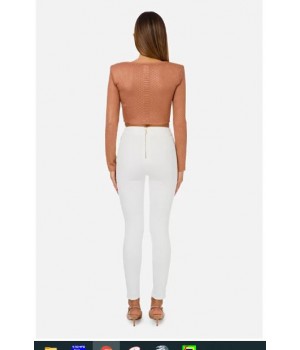 PJ97I11E2 Elisabetta Franchi jeggings avorio