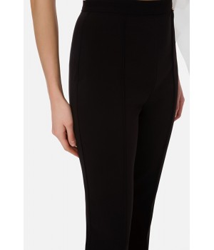 PA38411E2 Elisabetta Franchi pantalone skinny a zampa nero