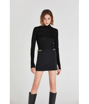 8M1334AM36S264 Patrizia Pepe maglia con spacchetti nero