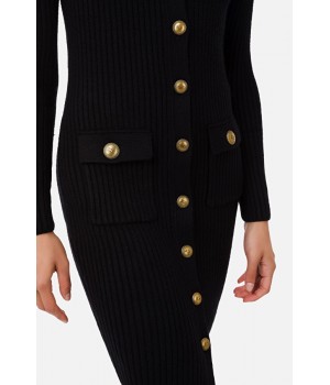 Elisabetta Franchi tubino in maglia nero AM44G16E2