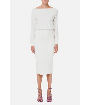 AM25Q16E2 Elisabetta Franchi abito monogram avorio