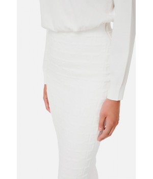 AM25Q16E2 Elisabetta Franchi abito monogram avorio