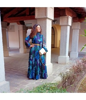 A66816 Olla Pareg Abito lungo in georgette