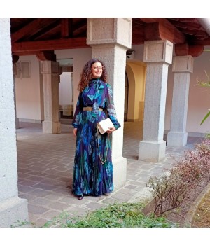 A66816 Olla Pareg Abito lungo in georgette