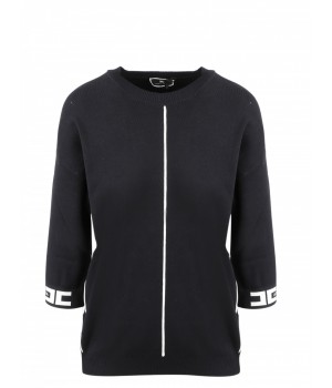 MK18S16E2 Elisabetta Franchi Maglia tricot nero
