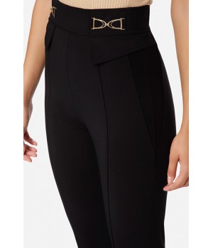 PA37816E2 Elisabetta Franchi pantalone stretch nero