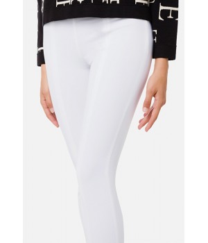 PA00616E2 Elisabetta Franchi Pantalone cavallerizza avorio