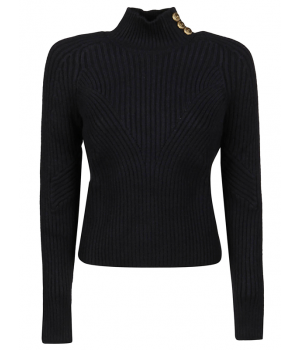 MK39G16E2 Elisabetta Franchi maglioncino a coste nero