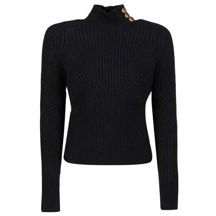 MK39G16E2 Elisabetta Franchi maglioncino a coste nero