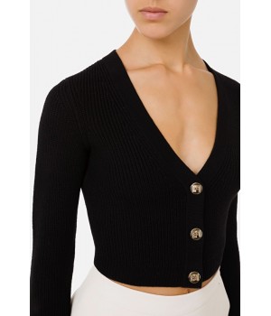 MK34S16E2 Elisabetta Franchi cardigan nero