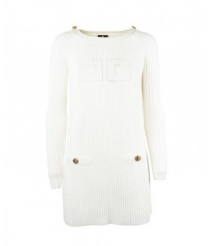 AM43G16E2 Elisabetta Franchi abito logo avorio