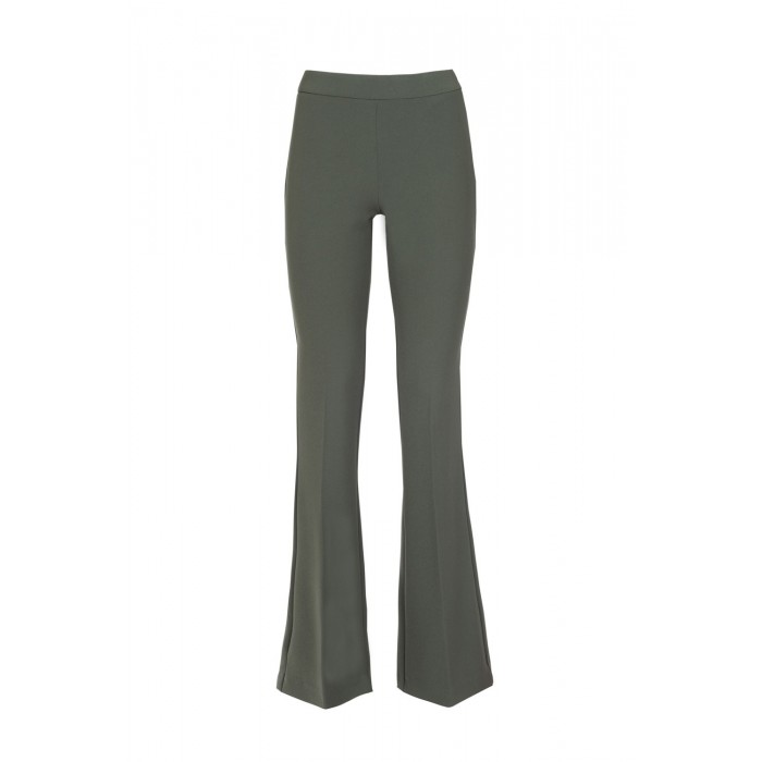 A21CPPA029010520 Simona Corsellini Pantalone a zampa verde musk