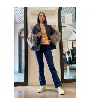 Rame Giaccone con inserto in pellicia CFCAP02