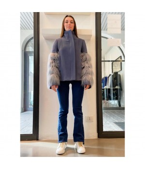 Rame Giaccone con inserto in pellicia CFCAP02