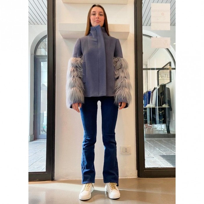 Rame Giaccone con inserto in pellicia CFCAP02