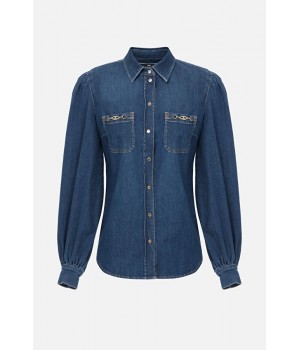CJ13S16E2 Elisabetta Franchi camicia in denim