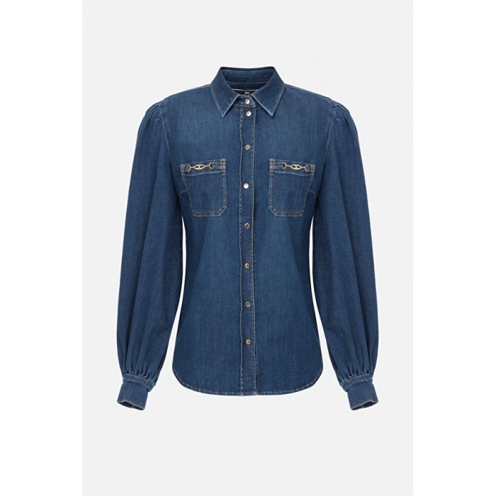 CJ13S16E2 Elisabetta Franchi camicia in denim
