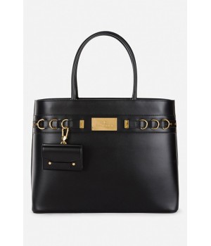 Elisabetta Franchi shopper daily con charm  BS04A16E2 nero