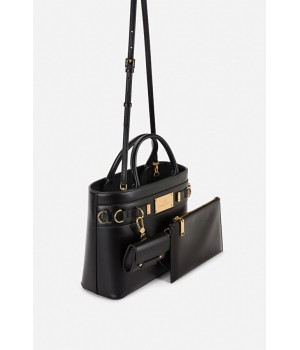 BS05A16E2 Elisabetta Franchi shopper con charm piccola nero