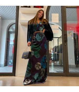 Olla Pareg abito lungo velluto