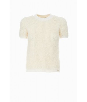 ELISABETTA FRANCHI MAGLIA MOHAIR  AVORIO 