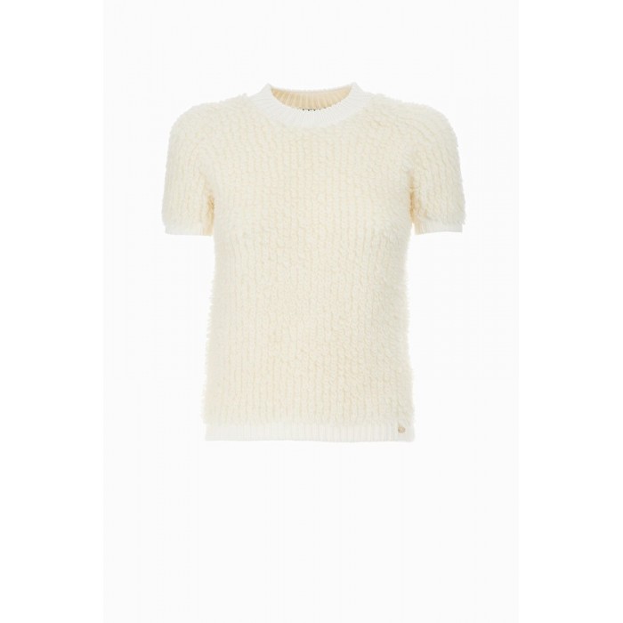 ELISABETTA FRANCHI MAGLIA MOHAIR  AVORIO 