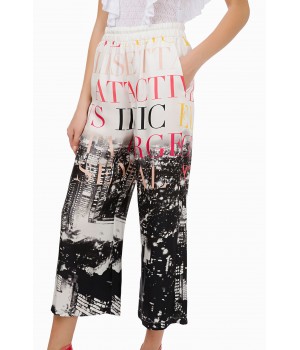 ELISABETTA FRANCHI PANTALONE STAMPA CITY