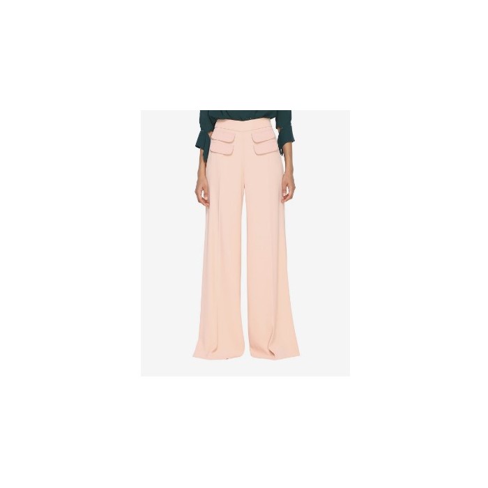 PA31996E2 Elisabetta Franchi Pantalone tasche rosa antico